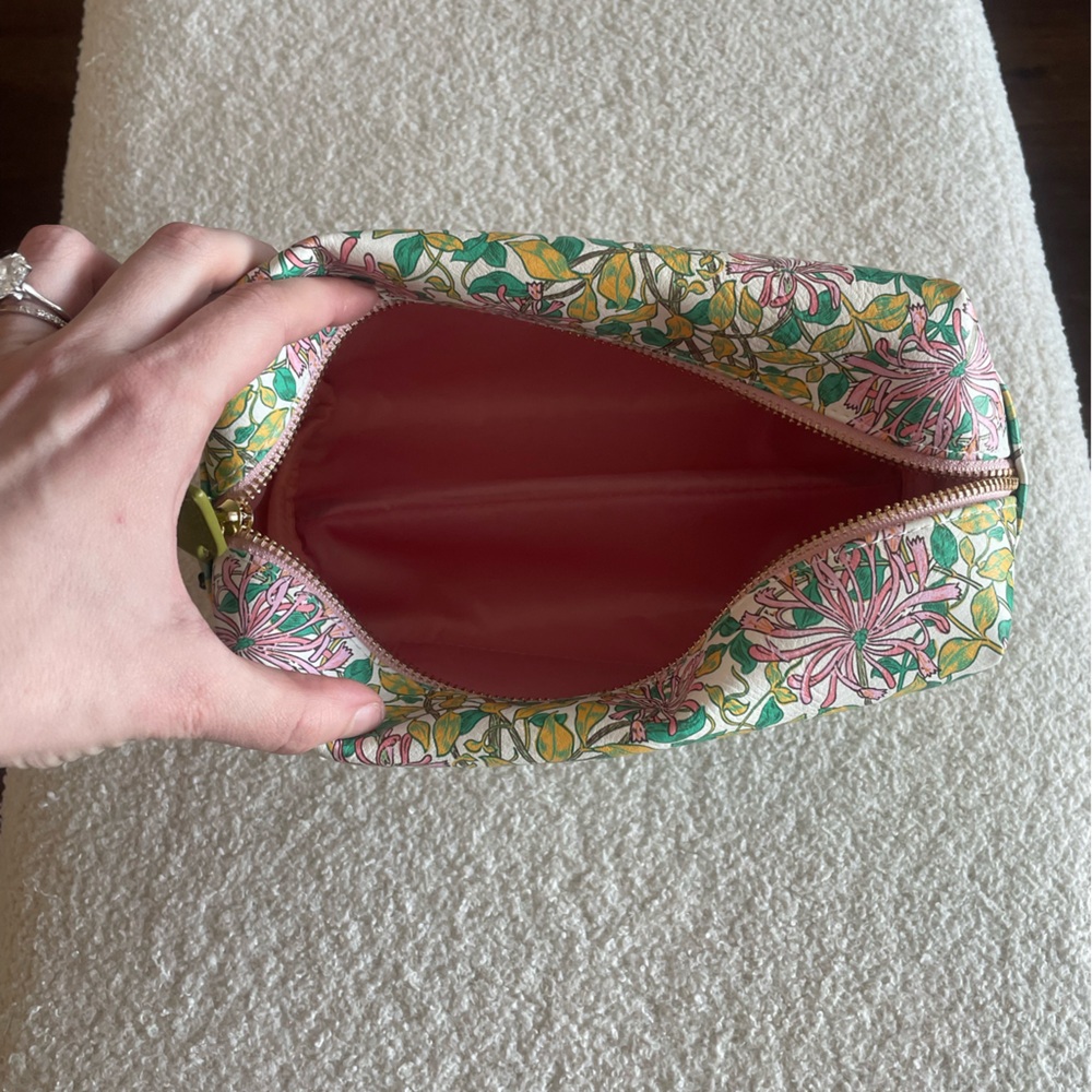 NWT William Morris At Home Honeysuckle Large Wash Bag - Picture 6 of 10